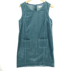 White Stuff Pinny Dress Corduroy 10 Organic Cotton Cottagecore Retro Jumper